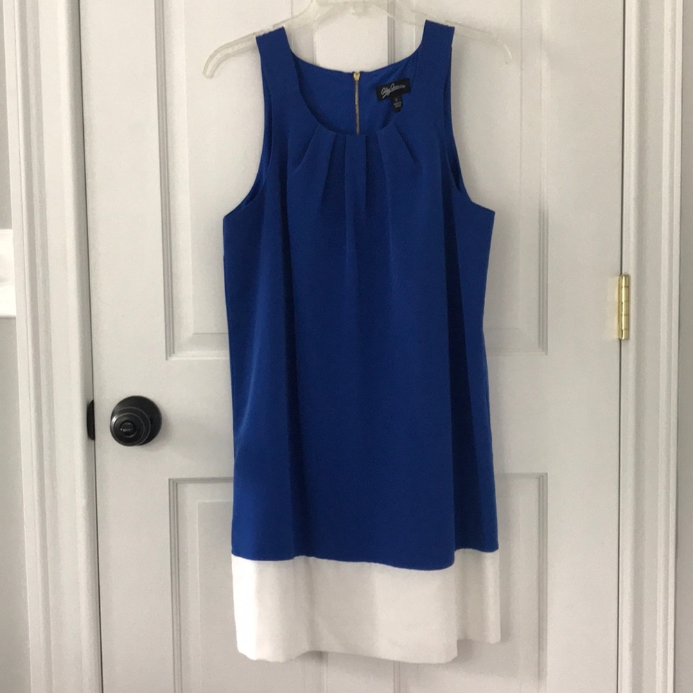 Lined royal blue semi formal dress